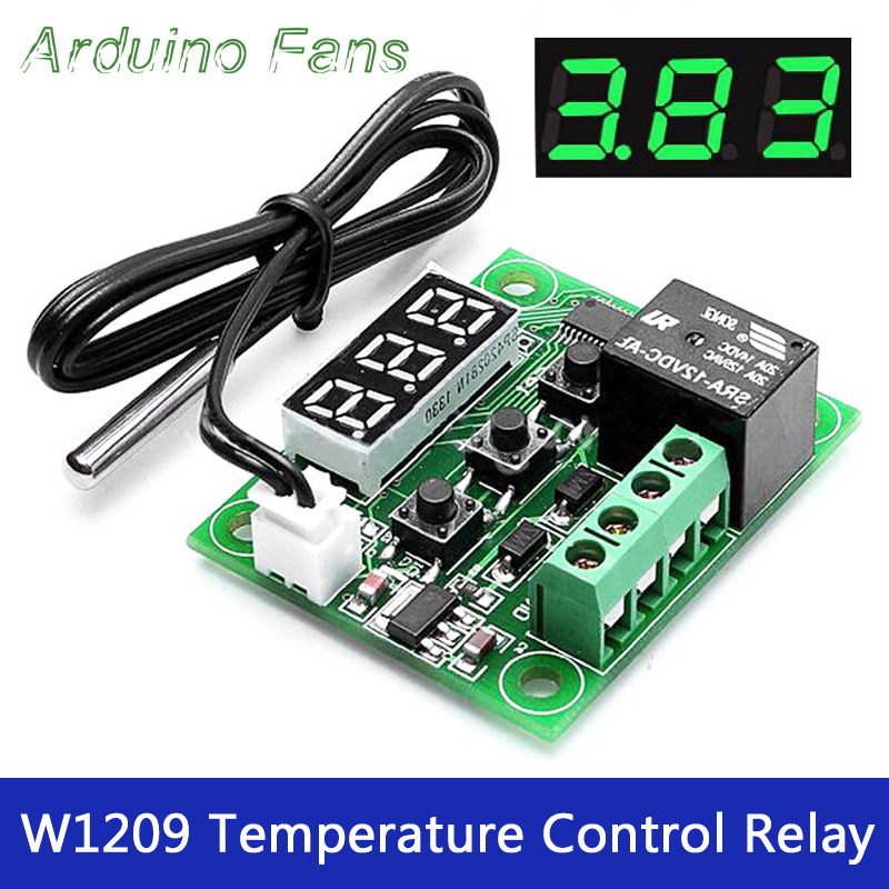W1209 Digital Thermostat Relay LED Temperaturschalter 12V