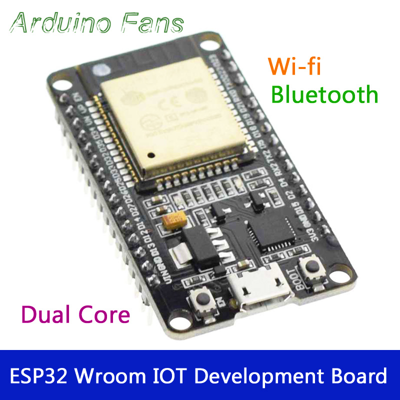 Esp32s Wroom Esp32 Wifi Bluetooth Micro Usb Development Board Dual Core With Cp2102 Arduino Fans 5562